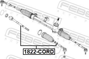 Febest 1822-CORD - Giunto assiale, Asta trasversale www.autoricambit.com