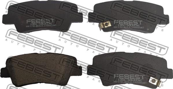 Febest 1201-SOLR - Kit pastiglie freno, Freno a disco www.autoricambit.com