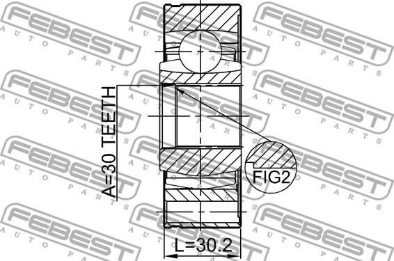 Febest 1211-IX35SHA - Kit giunti, Semiasse www.autoricambit.com