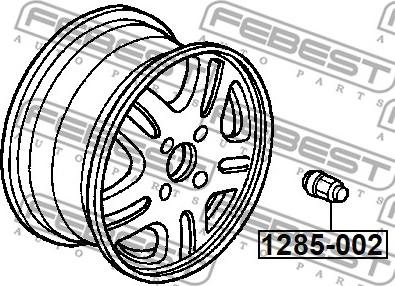 Febest 1285-002 - Dado ruota www.autoricambit.com