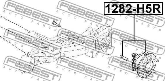 Febest 1282-H5R - Mozzo ruota www.autoricambit.com