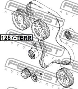 Febest 1287-TERR - Rullo tenditore, Cinghia dentata www.autoricambit.com