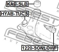 Febest 1220-SONLOWF - Giunto di supporto / guida www.autoricambit.com