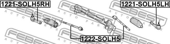 Febest 1221-SOLH5LH - Testa barra d'accoppiamento www.autoricambit.com