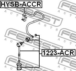 Febest 1223-ACR - Asta/Puntone, Stabilizzatore www.autoricambit.com