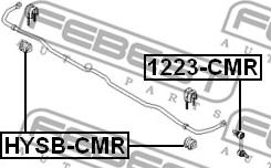 Febest HYSB-CMR - Bronzina cuscinetto, Barra stabilizzatrice www.autoricambit.com