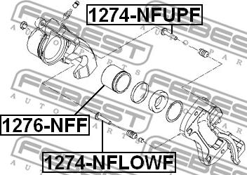 Febest 1276-NFF - Pistone, Pinza freno www.autoricambit.com