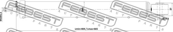 Febest 17110-001R - Ammortizzatore www.autoricambit.com