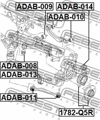 Febest ADAB-014 - Silent Block, Supporto Braccio Oscillante www.autoricambit.com