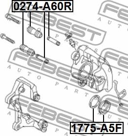 Febest 1775-A5F - Kit riparazione, Pinza freno www.autoricambit.com