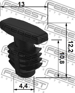 Febest 88570-060 - Clip, Fregio/Modanatura protettiva www.autoricambit.com