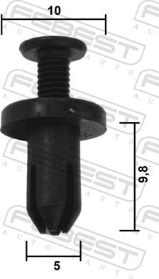 Febest 88570-078 - Clip, Fregio/Modanatura protettiva www.autoricambit.com