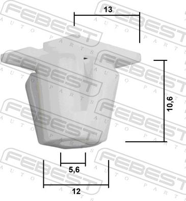 Febest 88570-194 - Clip, Fregio/Modanatura protettiva www.autoricambit.com