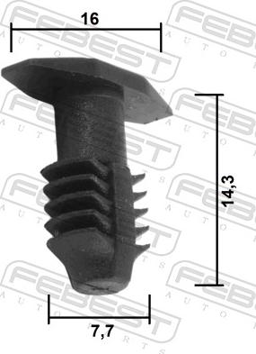 Febest 88570-195 - Clip, Fregio/Modanatura protettiva www.autoricambit.com