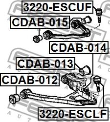 Febest 3220-ESCLF - Giunto di supporto / guida www.autoricambit.com