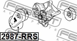 Febest 2987-RRS - Galoppino/Guidacinghia, Cinghia Poly-V www.autoricambit.com