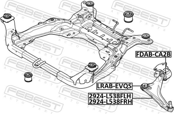 Febest 2924-L538FLH - Sospensione a ruote indipendenti www.autoricambit.com