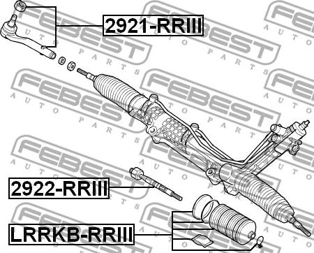 Febest 2922-RRIII - Giunto assiale, Asta trasversale www.autoricambit.com