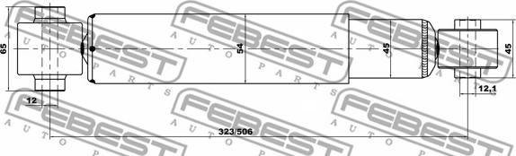 Febest 24650921R - Ammortizzatore www.autoricambit.com