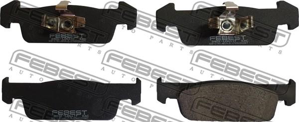 Febest 2401-LOGIIF - Kit pastiglie freno, Freno a disco www.autoricambit.com