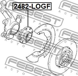 Febest 2482-LOGF - Mozzo ruota www.autoricambit.com