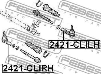 Febest 2421-CLILH - Testa barra d'accoppiamento www.autoricambit.com