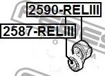 Febest 2590-RELIII - Tendicinghia, Cinghia Poly-V www.autoricambit.com