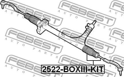 Febest 2522-BOXIII-KIT - Giunto assiale, Asta trasversale www.autoricambit.com