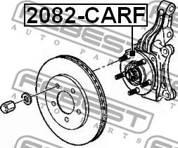 Febest 2082-CARF - Mozzo ruota www.autoricambit.com