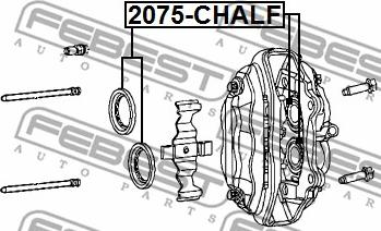 Febest 2075-CHALF - Kit riparazione, Pinza freno www.autoricambit.com