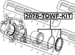 Febest 2076-TOWF-KIT - Kit riparazione, Pinza freno www.autoricambit.com