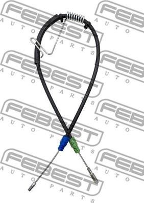 Febest 2199-TT9RH - Cavo comando, Freno stazionamento www.autoricambit.com