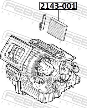 Febest 2143-001 - Filtro, Aria abitacolo www.autoricambit.com