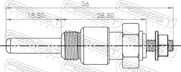 Febest 21642-002 - Candeletta, Riscaldatore elettr. supplementare www.autoricambit.com