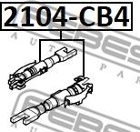 Febest 2104-CB4 - Regolatore, Freno a tamburo www.autoricambit.com