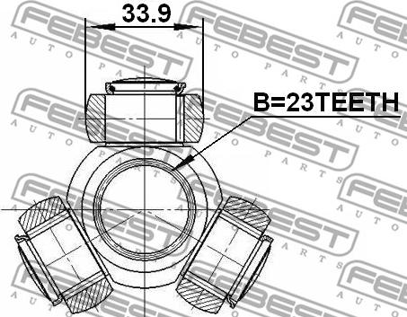 Febest 2116-FOC20 - Tripode, Semiasse www.autoricambit.com