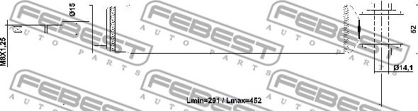 Febest 21110-010R - Ammortizzatore www.autoricambit.com