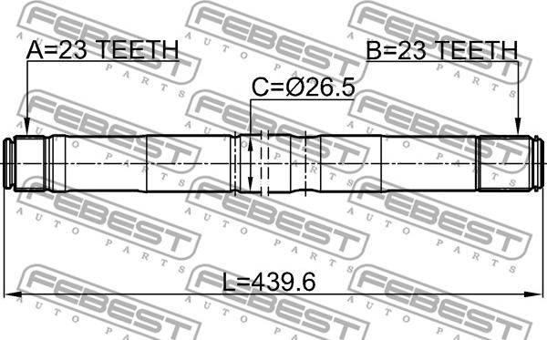 Febest 2112-FOCIIRH - Albero motore/Semiasse www.autoricambit.com