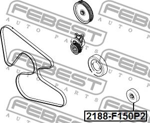 Febest 2188-F150P2 - Galoppino/Guidacinghia, Cinghia Poly-V www.autoricambit.com