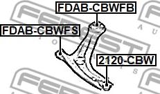 Febest FDAB-CBWFB - Silent Block, Supporto Braccio Oscillante www.autoricambit.com