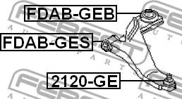 Febest 2120-GE - Giunto di supporto / guida www.autoricambit.com