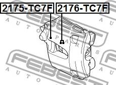 Febest 2176-TC7F - Pistone, Pinza freno www.autoricambit.com