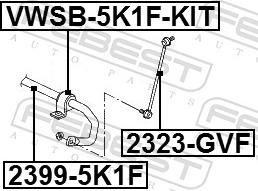 Febest 2399-5K1F - Stabilizzatore, Autotelaio www.autoricambit.com