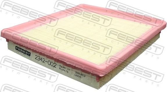 Febest 2342-002 - Filtro aria www.autoricambit.com