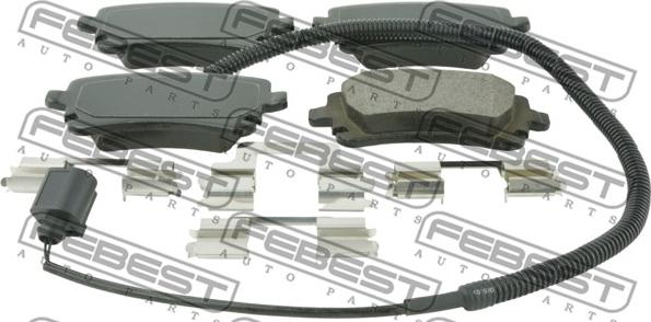 Febest 2301T5R - Kit pastiglie freno, Freno a disco www.autoricambit.com