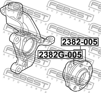 Febest 2382-005 - Mozzo ruota www.autoricambit.com