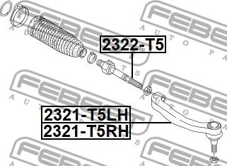 Febest 2321-T5LH - Testa barra d'accoppiamento www.autoricambit.com