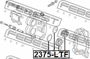 Febest 2375-LTF - Kit riparazione, Pinza freno www.autoricambit.com