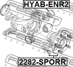 Febest 2282-SPORR - Mozzo ruota www.autoricambit.com