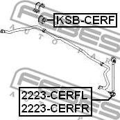 Febest 2223-CERFL - Asta/Puntone, Stabilizzatore www.autoricambit.com